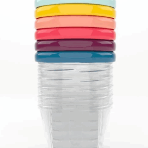 Babymoov - Set 6 recipiente pentru pastrarea hranei, 180 ml
