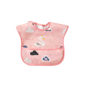 Baveta impermeabila bebe fetita - Pink