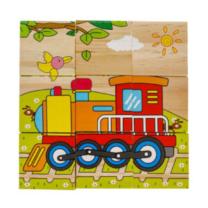 Puzzle cuburi lemn 6 imagini